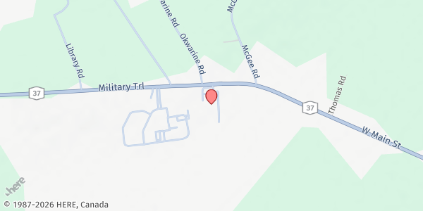 Map showing St Regis Mohawk WIC - Akwesasne at 404 State Route 37, Akwesasne, NY