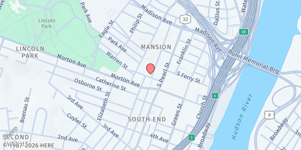 Map showing Capital City Rescue Mission at 259 S Pearl St, Albany, NY