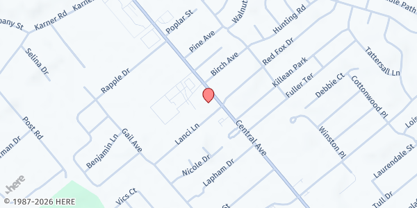 Map showing Capital District Center for Independence Food Pantry at 1716 Central Avenue, Albany, NY