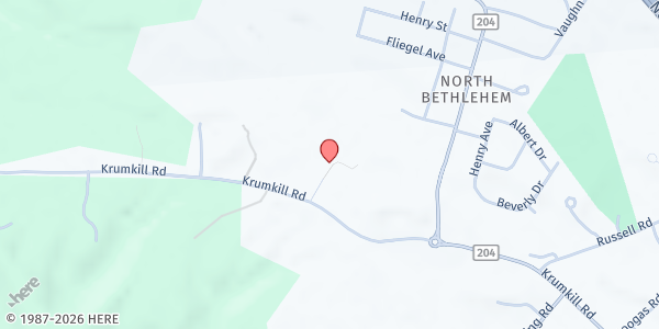 Map showing Life For The Nations Church Food Pantry at 477 Krumkill Road, Albany, NY