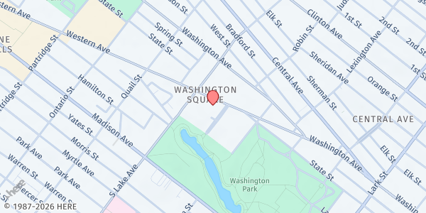 Map showing Thurlow Terrace at 2 Thurlow Terrace, Albany, NY