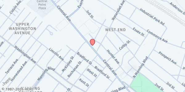 Map showing Westview Homes at 680 Central Avenue, Albany, NY