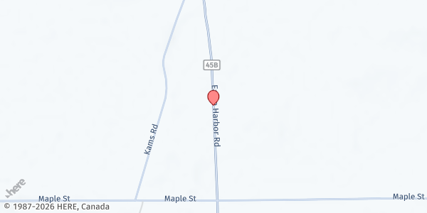 Map showing Navarras Farm Market and Greenhouses at 3272 Eagle Harbor Road, Albion, NY