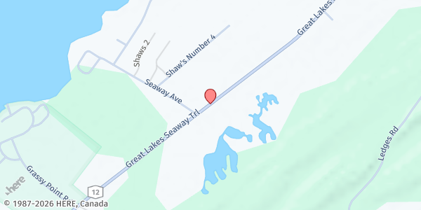 Map showing Alexandria Bay Food Pantry at 42601 State Route 12, Alexandria Bay, NY