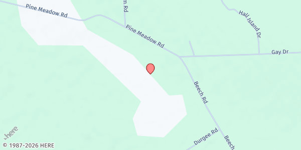 Map showing Pine Meadows Wesleyan Church at 386 Pine Meadow Road, Altmar, NY