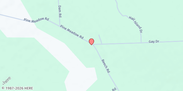 Map showing Pine Meadows Wesleyan Church at 386 Pine Meadows Rd, Altmar, NY