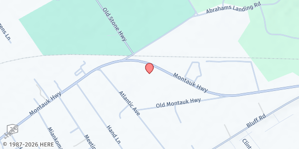 Map showing East Hampton Food Pantry - Amagansett Location at 488 Montauk Highway, Amagansett, NY