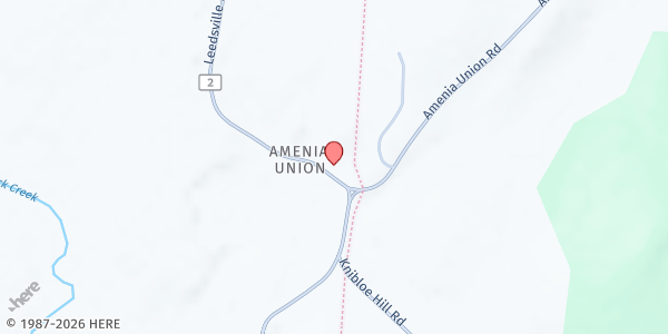 Map showing FOOD OF LIFE FOOD PANTRY at 40 Leedsville Road, Amenia, NY