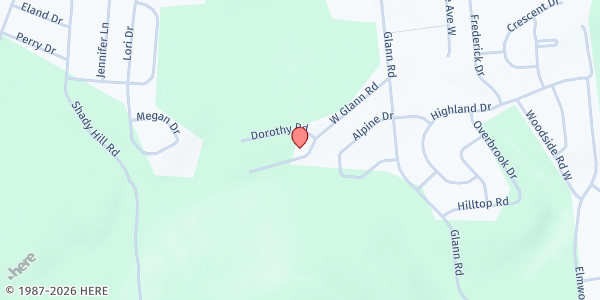 Map showing Park Terrace Food Pantry at 30 Glann Rd, Apalachin, NY