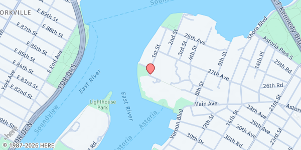 Map showing Astoria Mobile Market at 7-1 ASTORIA BLVD, Astoria, NY