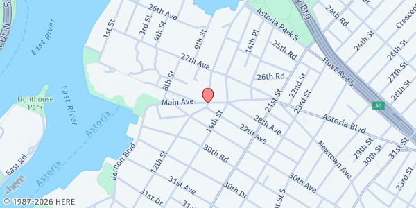 Map showing The Salvation Army Astoria Corps at , Astoria, NY