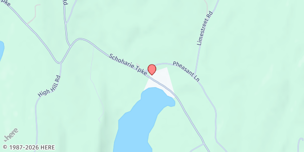 Map showing High Hill Food Pantry at 1467 Schoharie Turnpike, Athens, NY