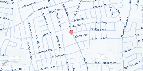 Map showing Caring Shepherd, Inc. - Baldwin at 1614 Grand Avenue, Baldwin, NY