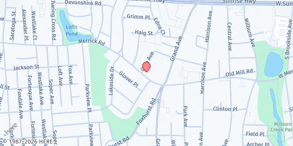 Map showing The Redeemed Christian Church at 755 Merrick Road, Baldwin, NY