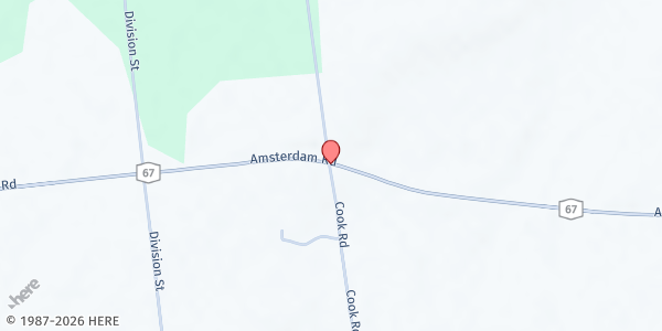 Map showing My Other Garden Farm Stand at 2192 Cook Road, Ballston Lake, NY
