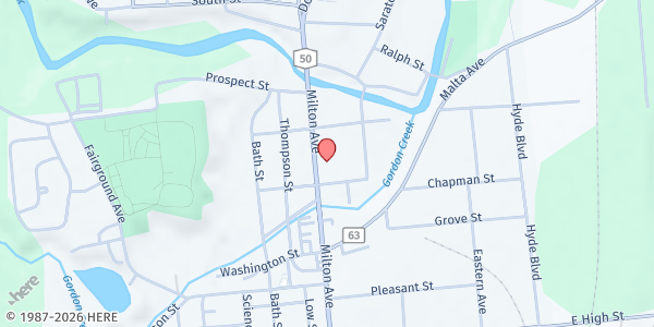 Map showing Christ's Cupboard at 202 Milton Avenue, Ballston Spa, NY
