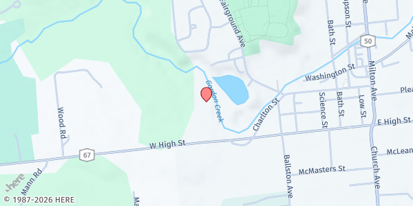 Map showing County Services Office at 152 West High Street, Ballston Spa, NY