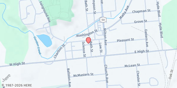 Map showing LifeWorks WIC Main Site at 39 Bath St, Ballston Spa, NY