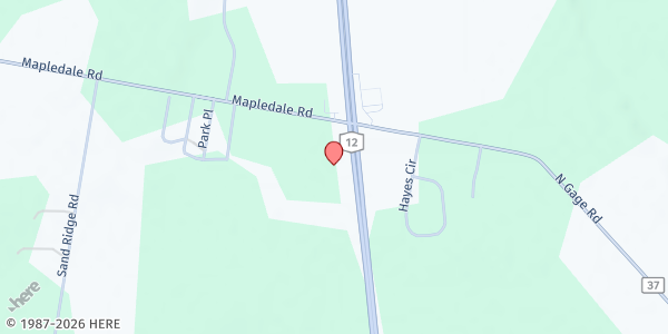 Map showing Centerpoint Christian Fellowship Church and Ministries at 8021 NY-12, Barneveld, NY