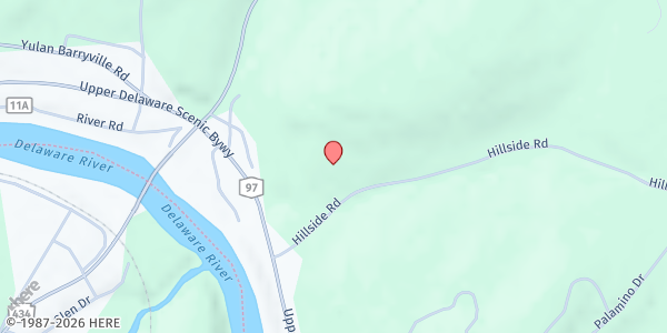 Map showing Friends of New Hope at 35 Hillside Rd, Barryville, NY