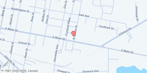 Map showing The Salvation Army of Batavia NY at 529 E Main St, Batavia, NY