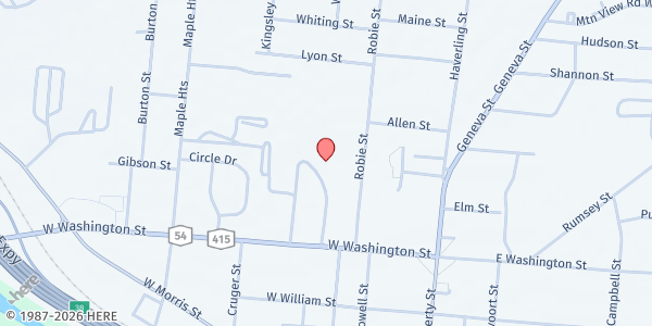 Map showing School Food Center - Bath CSD (Ram-Mart) at 25 Ellas Avenue, Bath, NY