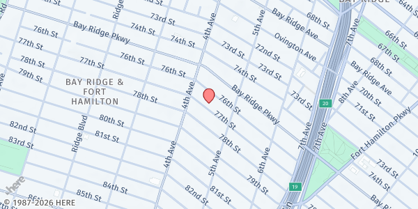 Map showing Women's Empowerment Coalition of New York City - Bay Ridge at 437 77th Street, Bay Ridge, NY