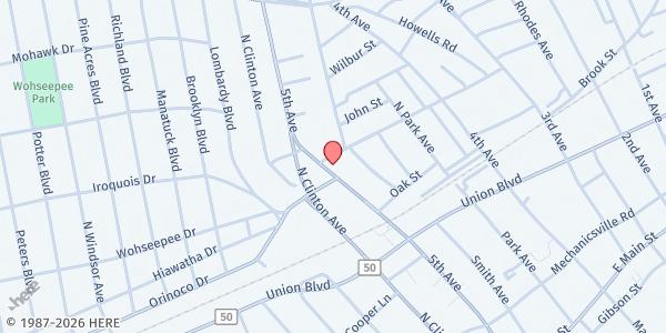 Map showing RCCG Glory Tabernacle Int S at 125 5th Avenue, Bay Shore, NY