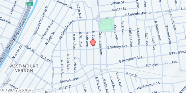 Map showing Spanish Bay Shore SDA-Agency at 1721 North Fifth Avenue, Bay Shore, NY
