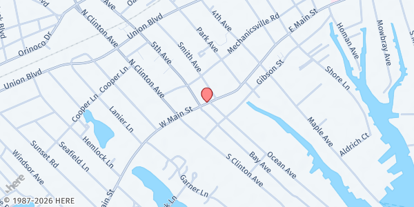 Map showing The Pantry at St. Peter's at 500 South Country Road, Bay Shore, NY