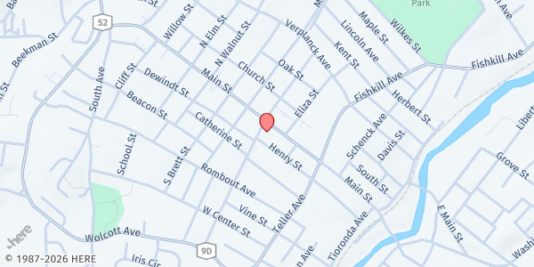 Map showing Sunriver Beacon WIC at 6 Henry St, Beacon, NY