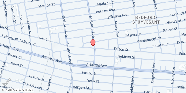 Map showing We The People - Bedford-Stuyvesant at 530 Nostrand Avenue, Bedford-Stuyvesant, NY