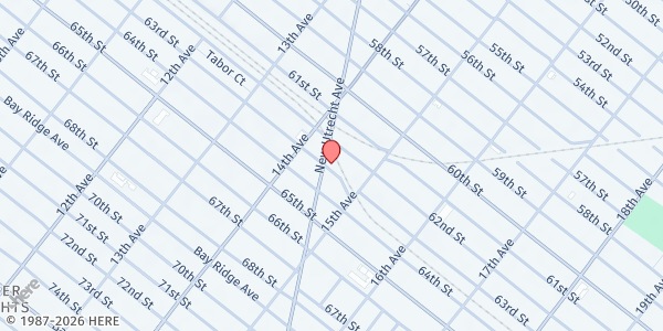 Map showing Tomche Shabbos of Boro Park at 6225 New Utrecht Avenue, Bensonhurst, NY