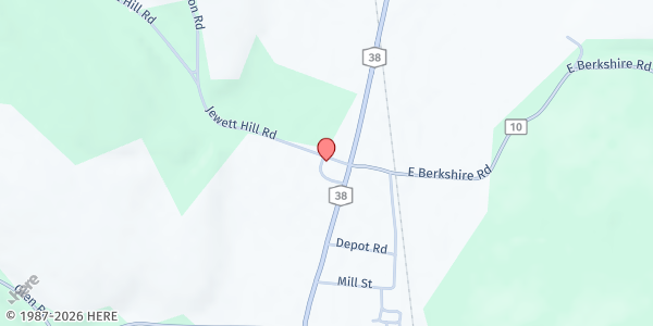 Map showing TOI- Berkshire Helping Hands Pantry at 11 Jewett Hill Road, Berkshire, NY