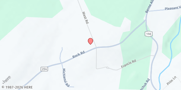 Map showing Rock Road Chapel at 96 Rock Rd, Berne, NY