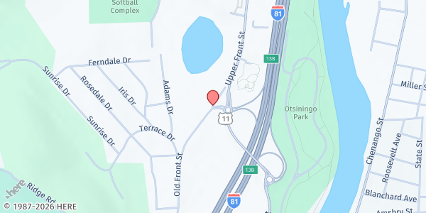Map showing Cornell Cooperative Extension - Binghamton at 840 Front St, Binghamton, NY