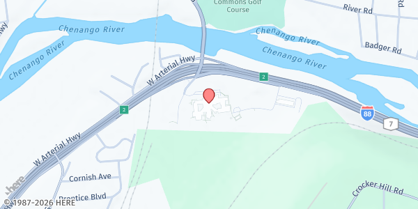 Map showing School Food Center - Chenango Valley CSD (CV Food Center) at 221 Chenango Bridge Road, Binghamton, NY