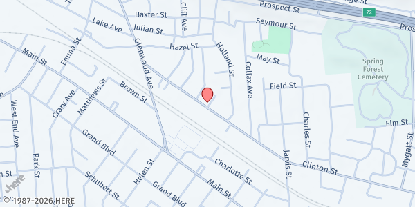 Map showing St Michael's American Carpatho-Russian Orthodox Church at 296 Clinton St, Binghamton, NY