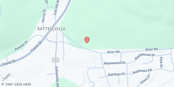 Map showing Valley Church Food Pantry-Binghamton at 1452 River Rd, Binghamton, NY