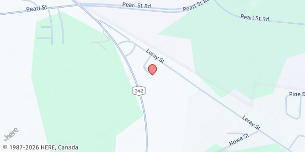 Map showing Covenant Church Food Pantry at 28060 Leray St, Black River, NY