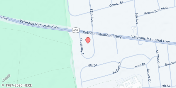 Map showing ARC Market at 2900 Veterans Memorial Hwy, Bohemia, NY