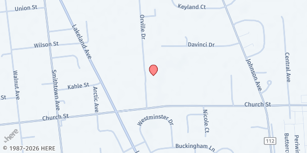 Map showing LIFT - Bohemia at 165 Orville Drive Suite D, Bohemia, NY