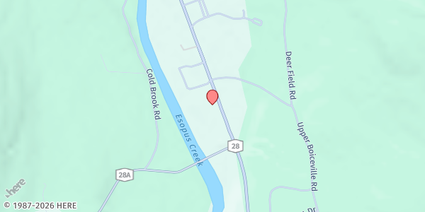 Map showing Reservoir Food Pantry at 4073 Route 28, Boiceville, NY