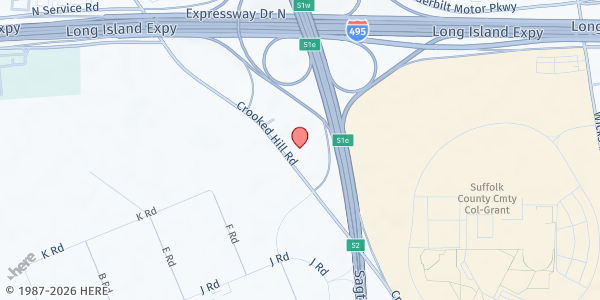 Map showing FSL/Brentwood at 801 Crooked Hill Rd., Brentwood, NY