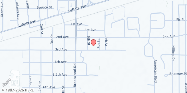 Map showing God's Provision 18 at 155 3rd Ave, Brentwood, NY