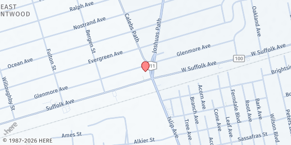 Map showing God's Provision 8 at 12 Calebs Path, Brentwood, NY