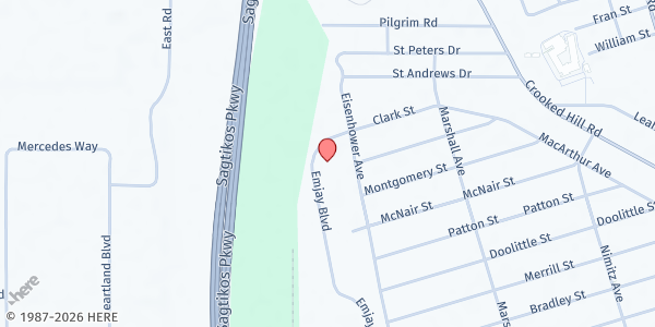 Map showing Mision Boa at 125 Emjay Rd, Brentwood, NY