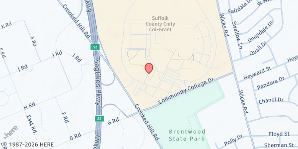 Map showing SCC Association Inc/Grant FP at 1001 Crooked Hill Road, Brentwood, NY