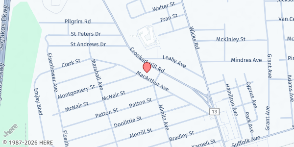 Map showing YES Program - Brentwood at 39 Macarthur Ave, Brentwood, NY