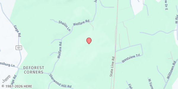 Map showing SHEPHERDS FLOCK FOOD PANTRY at 82 WELFARE ROAD, BREWSTER, NY